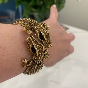 Kenneth Jay Lane Alligator Bracelet